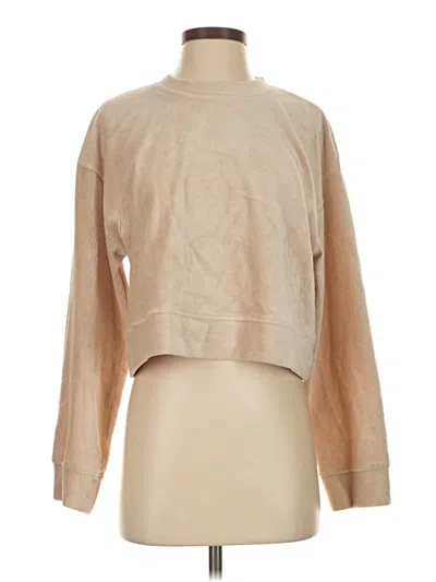 Pre-owned Zara Sweatshirt In Brown