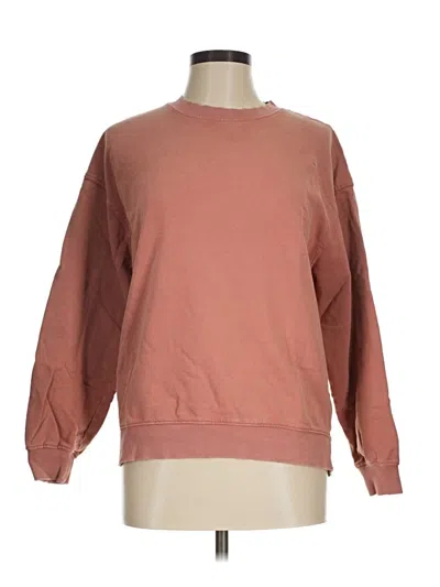 Pre-owned Zara Sweatshirt In Brown