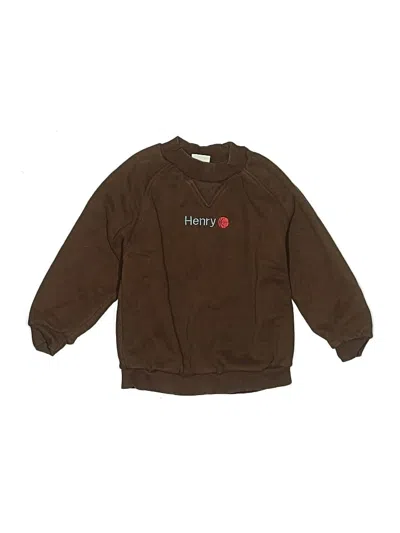 Pre-owned Zara Kids' Sweatshirt In Brown
