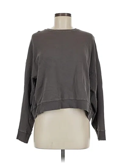 Pre-owned Zara Sweatshirt In Gray