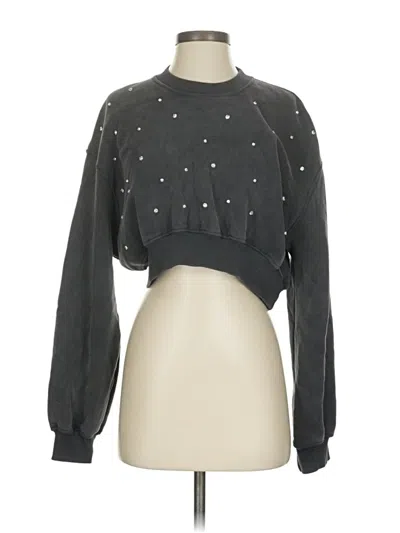 Pre-owned Zara Sweatshirt In Gray