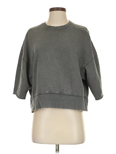 Pre-owned Zara Sweatshirt In Gray