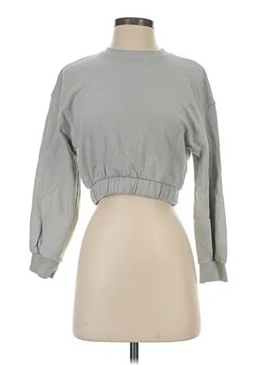 Pre-owned Zara Sweatshirt In Gray