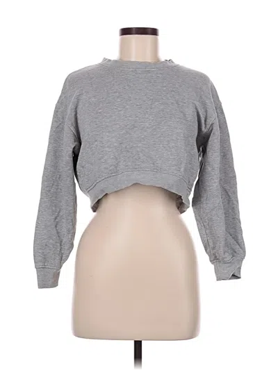 Pre-owned Zara Sweatshirt In Gray