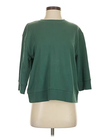 Pre-owned Zara Sweatshirt In Green