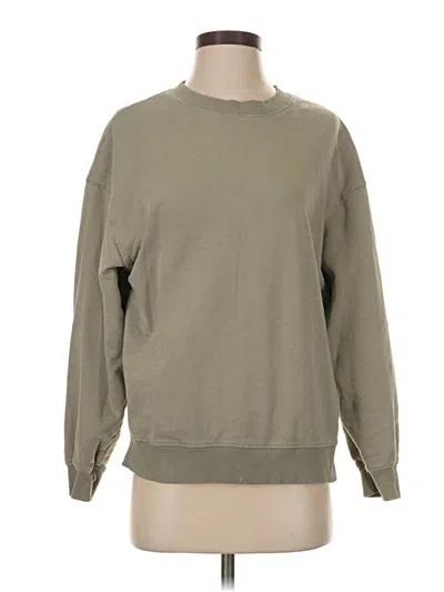 Pre-owned Zara Sweatshirt In Green