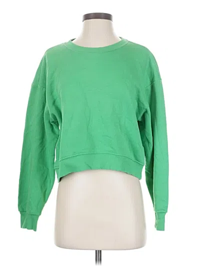 Pre-owned Zara Sweatshirt In Green