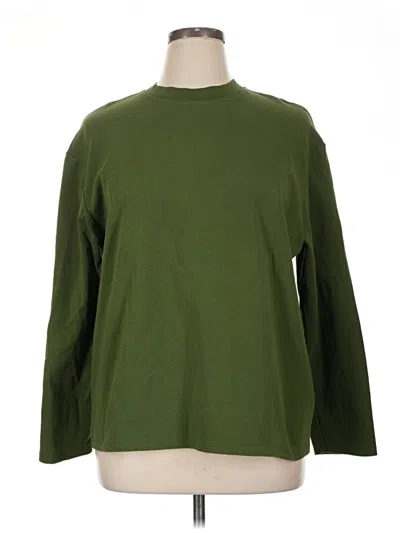 Pre-owned Zara Sweatshirt In Green