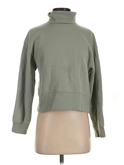 Pre-owned Zara Sweatshirt In Green