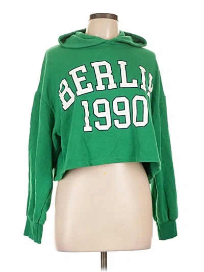 Pre-owned Zara Sweatshirt In Green