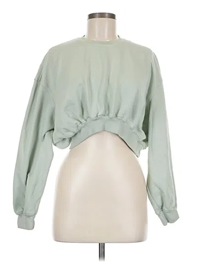 Pre-owned Zara Sweatshirt In Green
