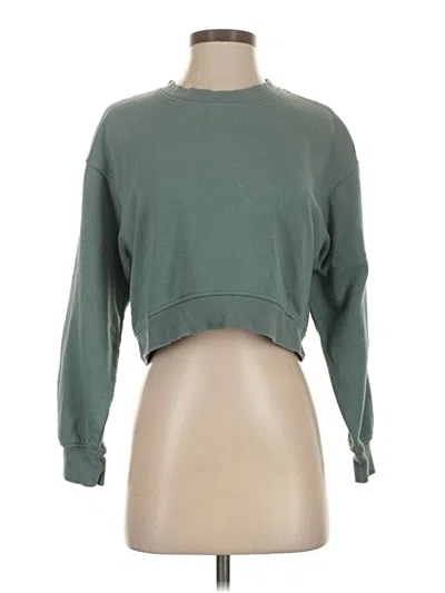 Pre-owned Zara Sweatshirt In Green