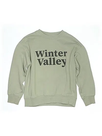 Pre-owned Zara Kids' Sweatshirt In Green