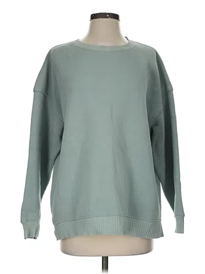 Pre-owned Zara Sweatshirt In Green