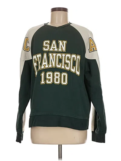 Pre-owned Zara Sweatshirt In Green
