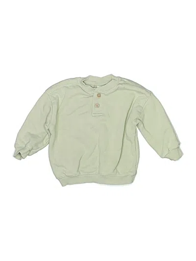 Pre-owned Zara Kids' Sweatshirt In Green
