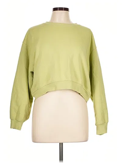 Pre-owned Zara Sweatshirt In Green