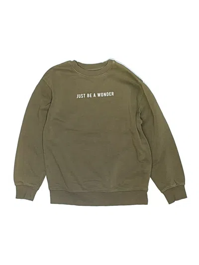 Pre-owned Zara Kids' Sweatshirt In Green
