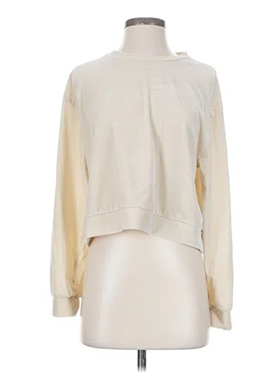 Pre-owned Zara Sweatshirt In Ivory