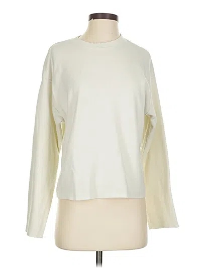Pre-owned Zara Sweatshirt In Ivory