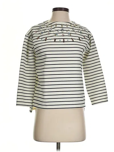 Pre-owned Zara Sweatshirt In Ivory