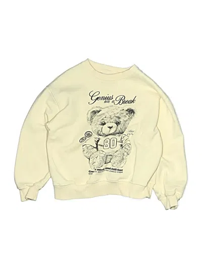 Pre-owned Zara Kids' Sweatshirt In Ivory