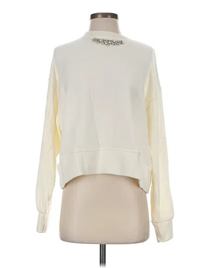 Pre-owned Zara Sweatshirt In Ivory
