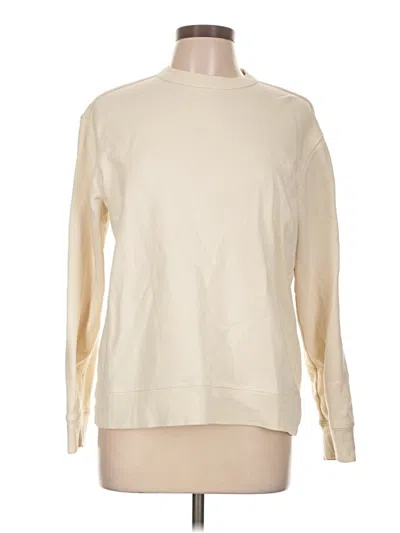 Pre-owned Zara Sweatshirt In Ivory