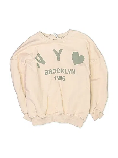 Pre-owned Zara Kids' Sweatshirt In Ivory