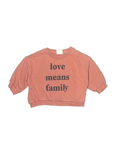 Pre-owned Zara Babies' Sweatshirt In Orange
