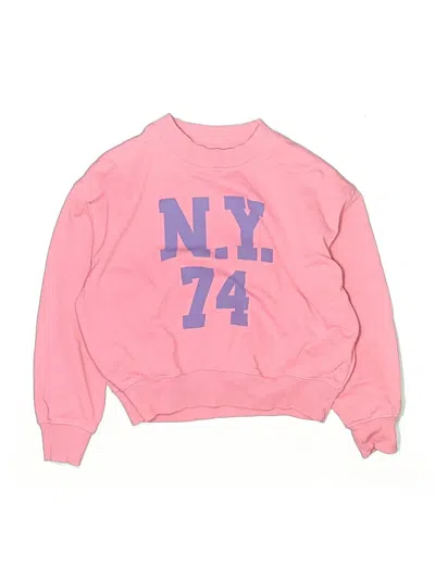 Pre-owned Zara Kids' Sweatshirt In Pink