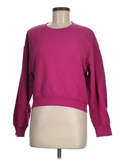 Pre-owned Zara Sweatshirt In Pink