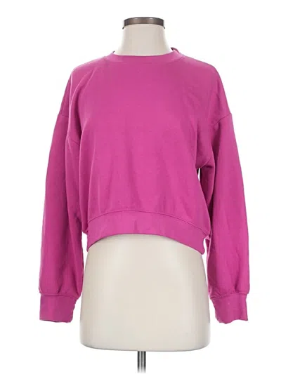 Pre-owned Zara Sweatshirt In Pink