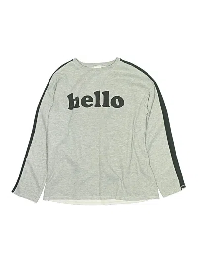 Pre-owned Zara Kids' Sweatshirt In Silver