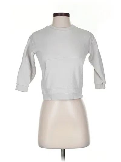 Pre-owned Zara Sweatshirt In Silver