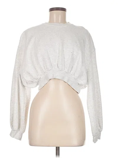 Pre-owned Zara Sweatshirt In Silver