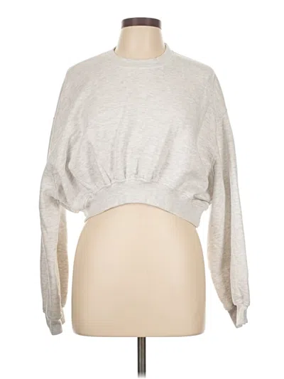 Pre-owned Zara Sweatshirt In Silver