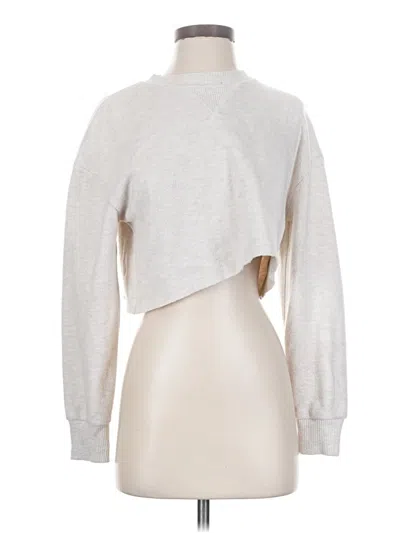 Pre-owned Zara Sweatshirt In Silver