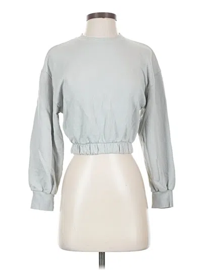 Pre-owned Zara Sweatshirt In Silver