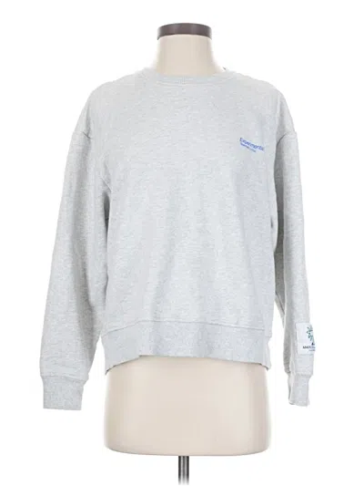 Pre-owned Zara Sweatshirt In Silver