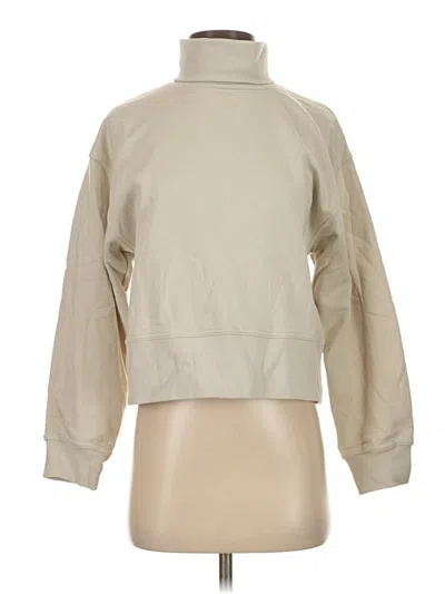 Pre-owned Zara Sweatshirt In Tan