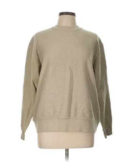 Pre-owned Zara Sweatshirt In Tan