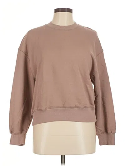 Pre-owned Zara Sweatshirt In Tan