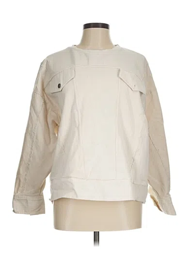 Pre-owned Zara Sweatshirt In Tan