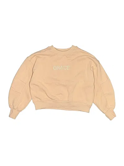 Pre-owned Zara Kids' Sweatshirt In Tan