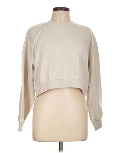 Pre-owned Zara Sweatshirt In Tan