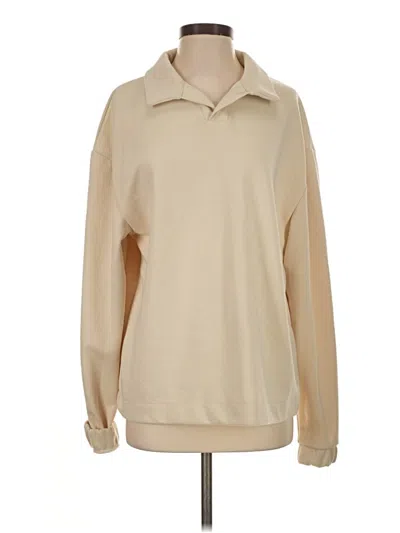 Pre-owned Zara Sweatshirt In Tan