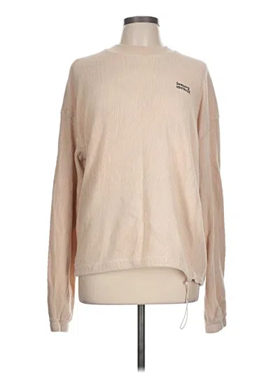 Pre-owned Zara Sweatshirt In Tan