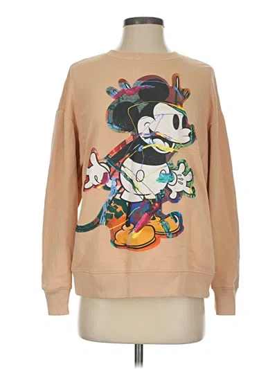 Pre-owned Zara Sweatshirt In Tan
