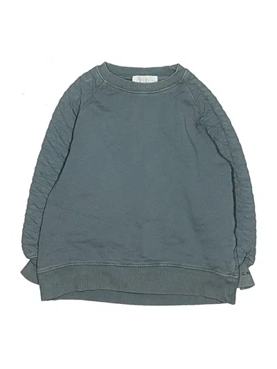 Pre-owned Zara Kids' Sweatshirt In Teal